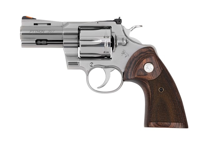 Pistols PYTHON .357MAG 6RD WD GRIPS STAINLESS In-store pick up