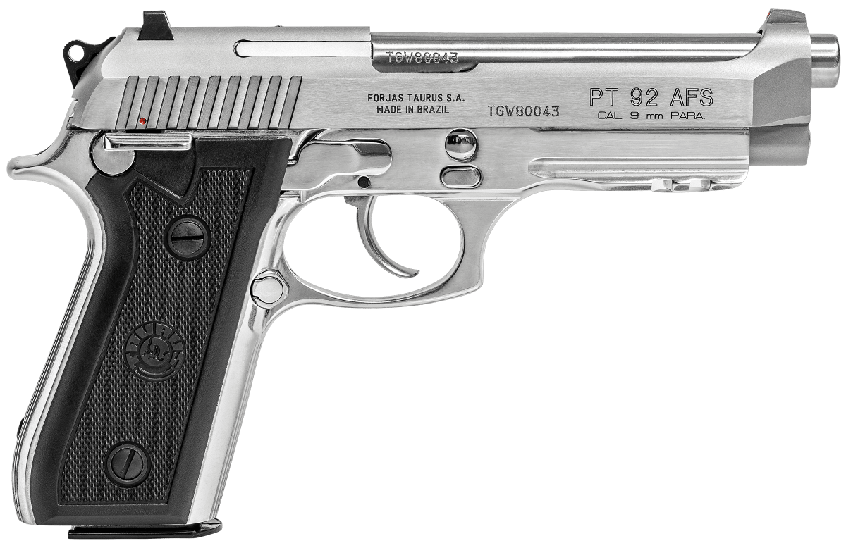 Pistols PT92 AFS-D 9MM DA 17RD SS In-store pick up