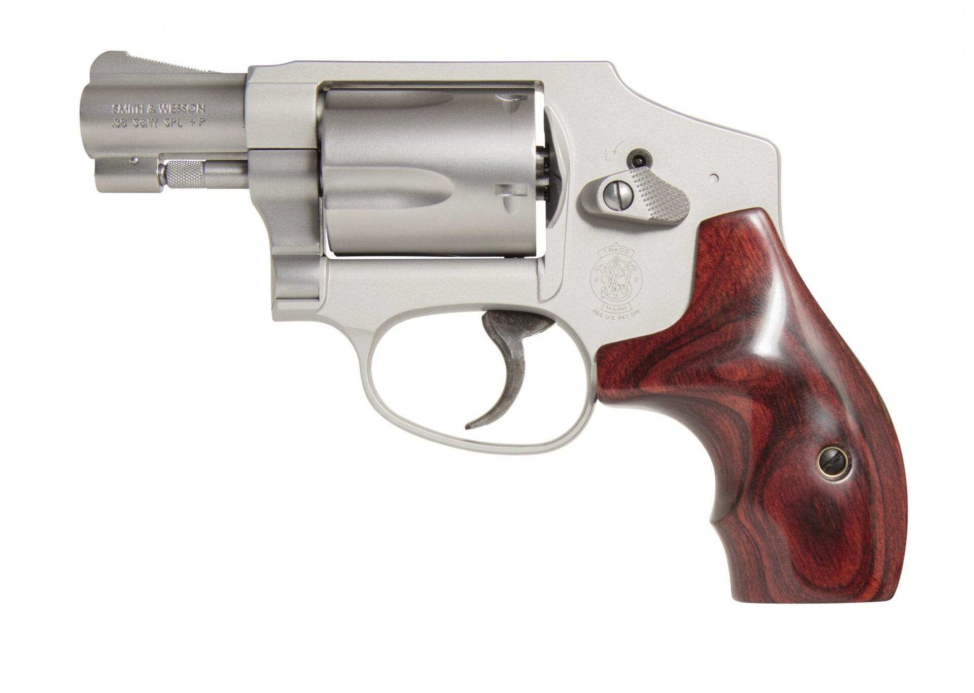 Pistols LADYSMITH 38SP 5RD WOOD GRIP SLVR In-store pick up