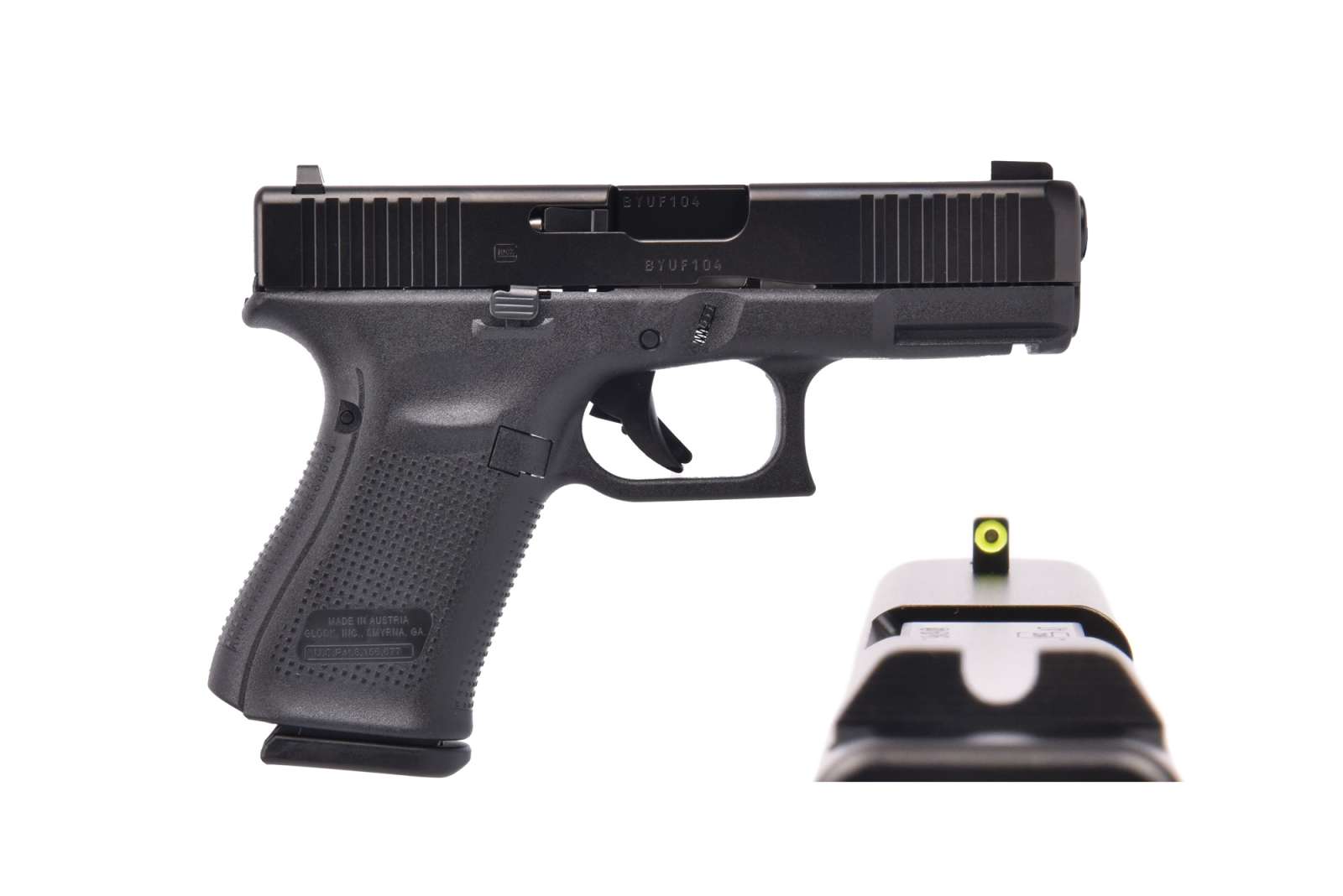 Pistols G19 GEN5 9MM 15RD AMERGLO NS In-store pick up