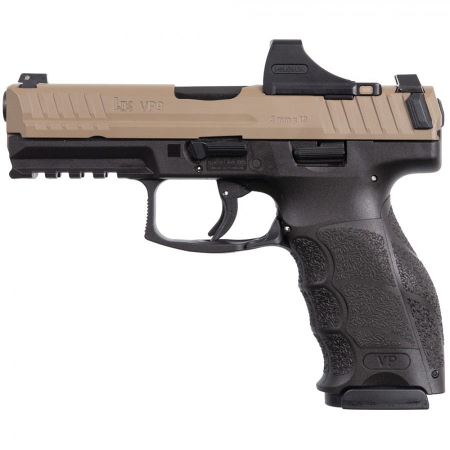 Pistols VP9 9MM 17RD FDE/BLK OR W/ HOLOSUN SCS In-store pick up