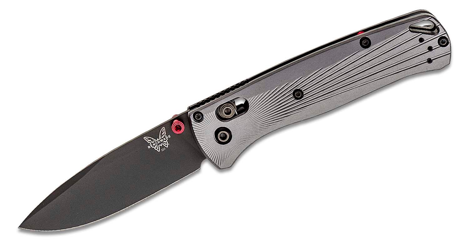 BENCHMADE BUGOUT ALUMINUM GRIPS BLACK M390 BLADE 535BK-4