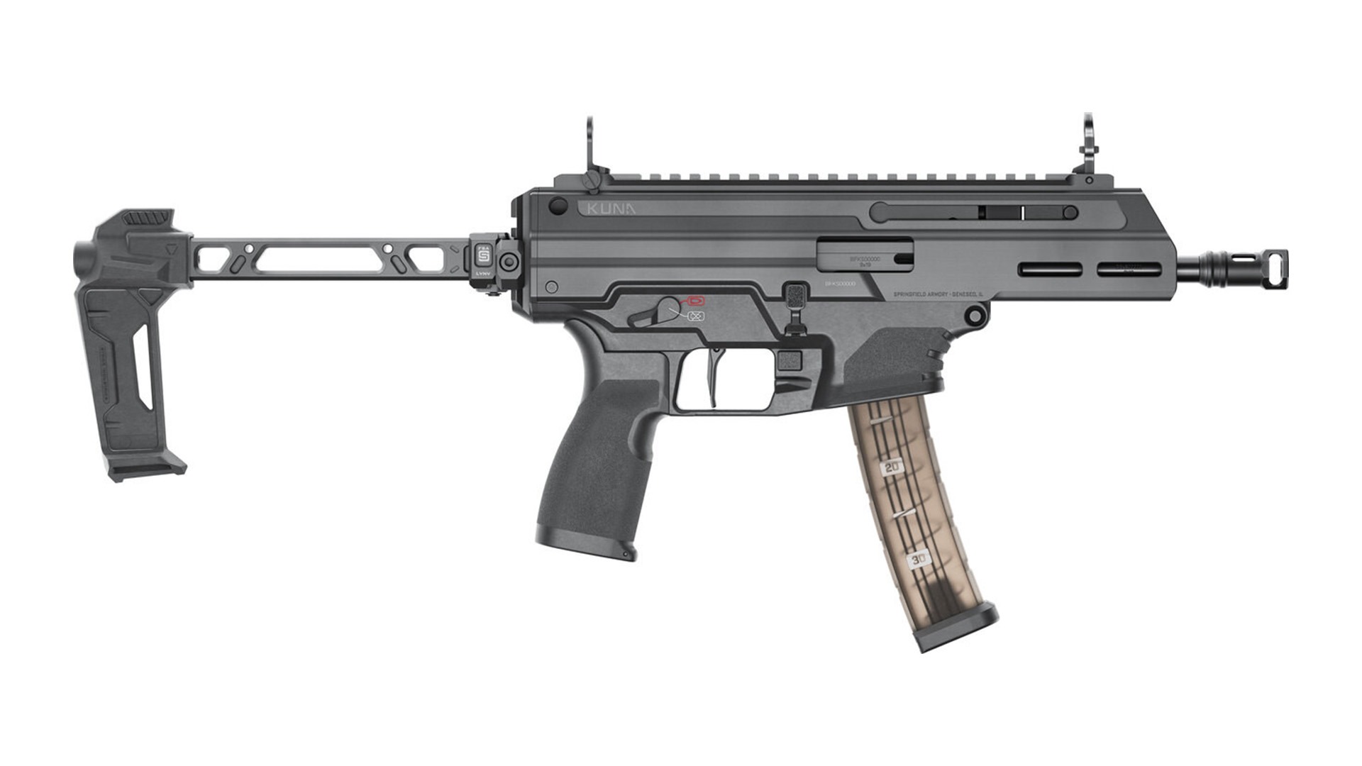 SPRINGFIELD KUNA WITH PISTOL BRACE 9MM 30RD