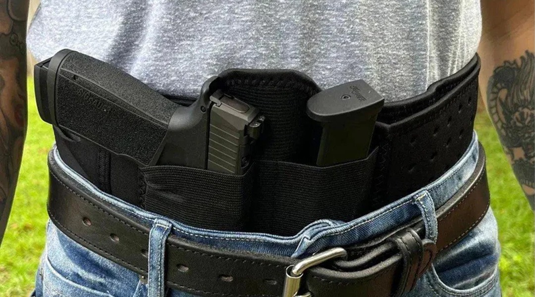 ROUNDED BELLY BAND HOLSTER | MEDIUM | BLACK