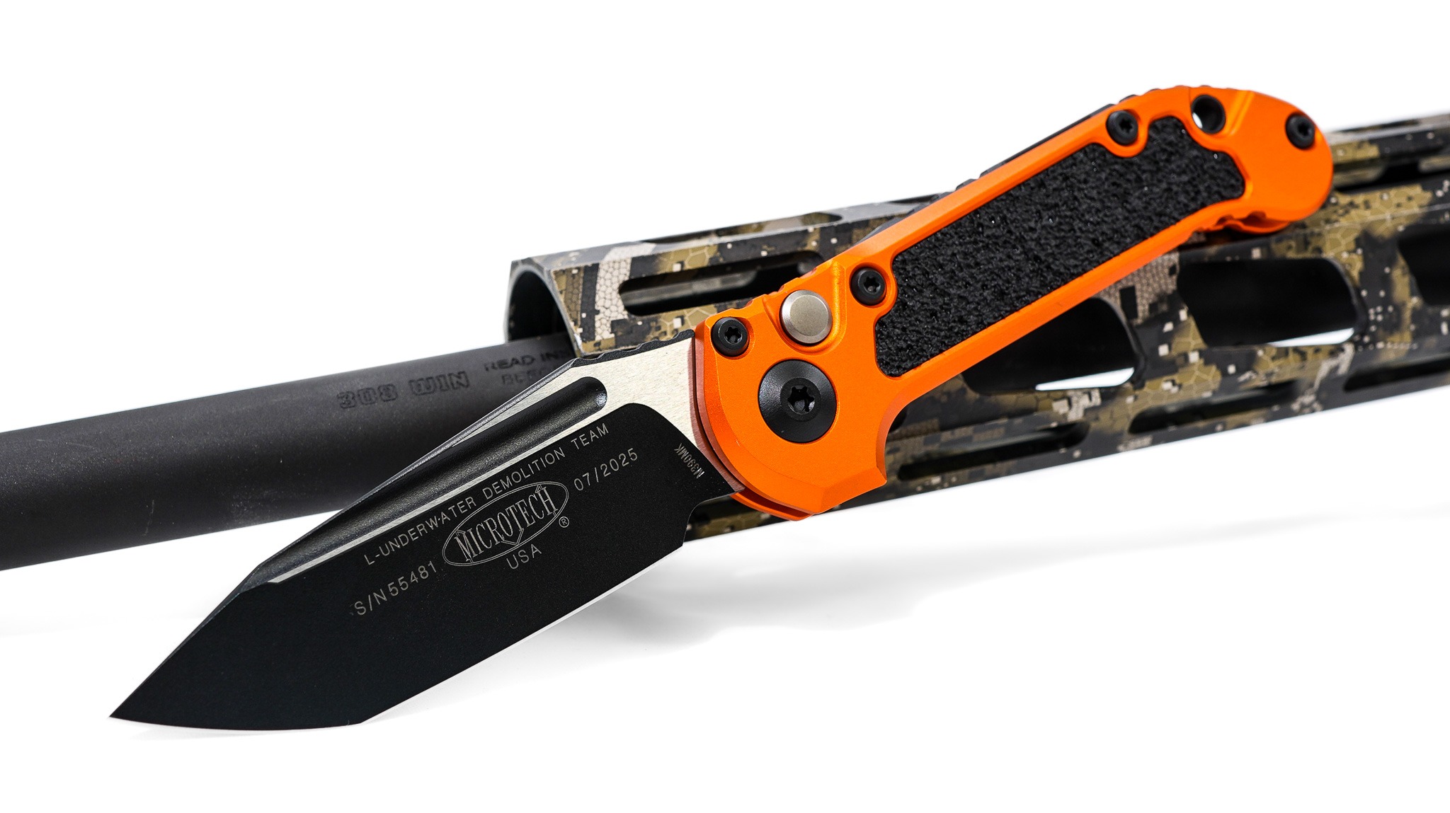 MICROTECH LUDT GEN III T/E AUTO FOLDING KNIFE - ORANGE 1136-1 OR