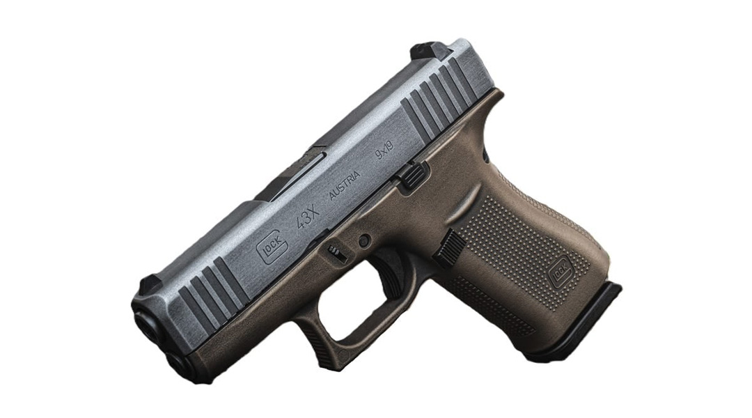 SHARK COAST GLOCK G43X 9MM 10RD | STEEL BATTLEWORN