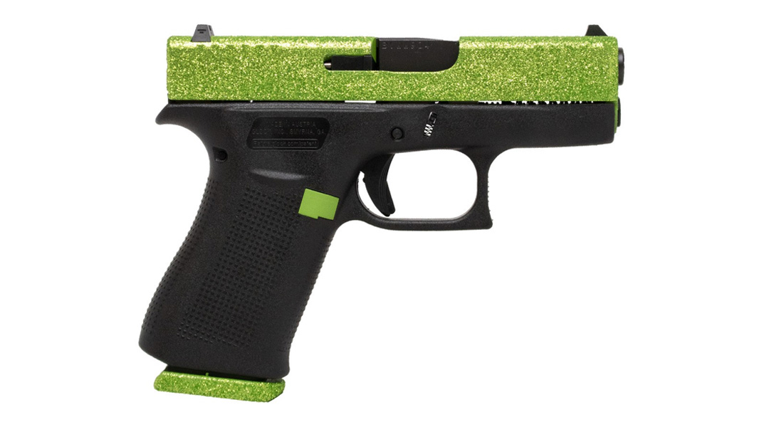 GLOCK G43X GLITTER ZOMBIE GREEN 9MM 10RD