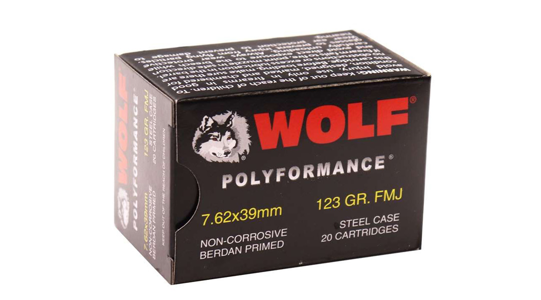 WOLF POLYFORMANCE 7.62x39mm STEEL-CASE AMMO | 123GR FMJ | 20RD BOX