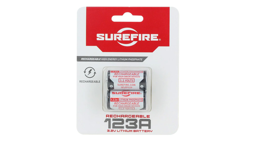 SUREFIRE 123A RECHARGEABLE BATTERIES 2PK