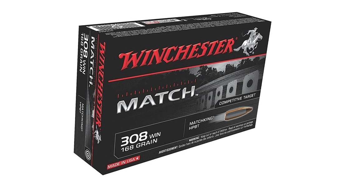 WINCHESTER SUPREME MATCH .308 AMMO | 168GR HPBT | 20RD BOX