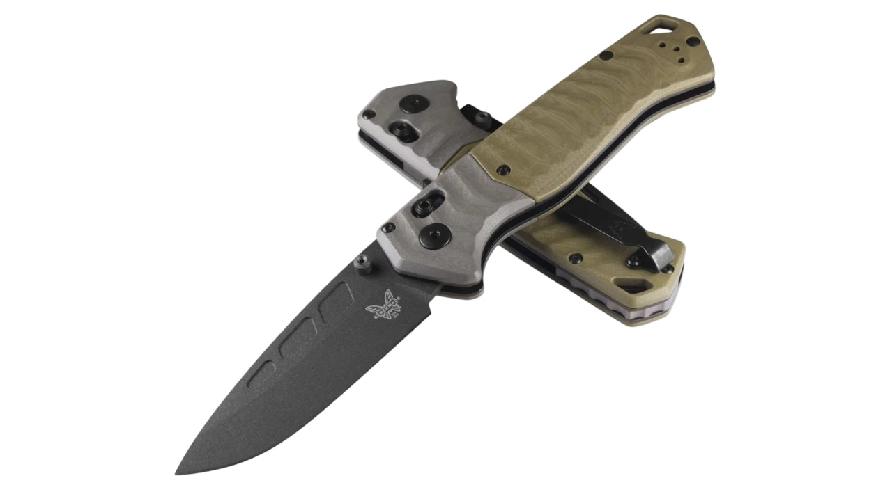 BENCHMADE PSK PERSONAL SURVIVAL KIT FOLDING KNIFE | GRN/BLK