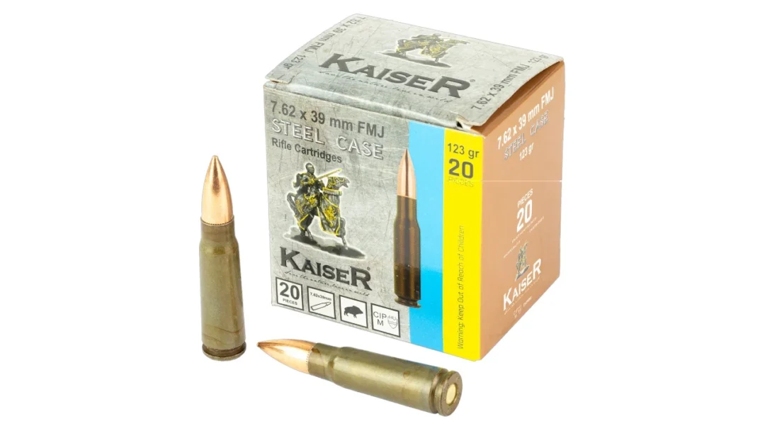 CENTURY ARMS KAISER 7.62x39 AMMO _ 123GR STEEL CASE FMJ _ 8698779971403