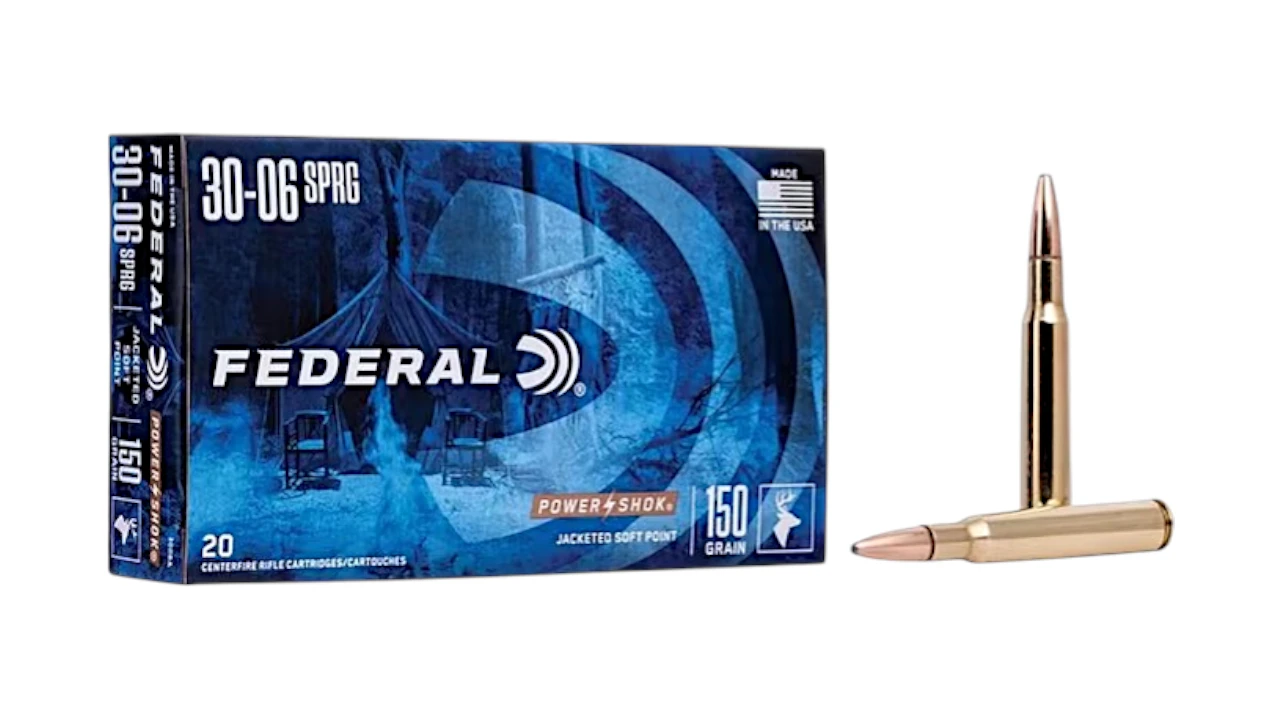 FEDERAL POWER SHOK .30-06 SPRINGFIELD 150GR JSP 20RD