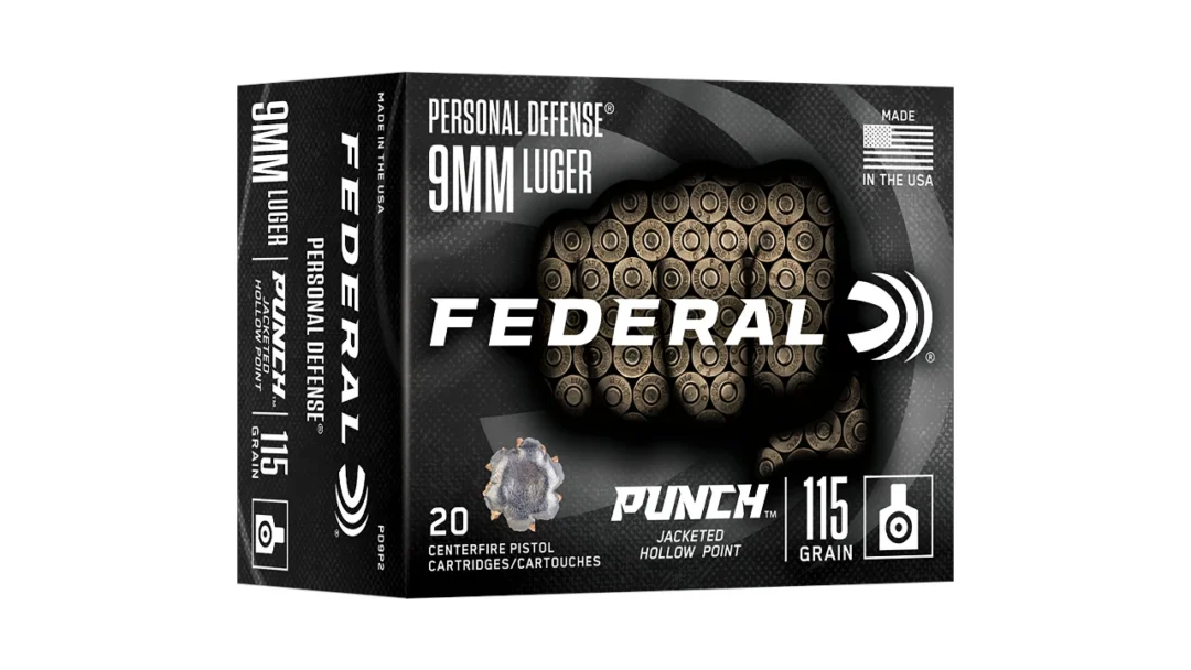 FEDERAL PREMIUM PUNCH 9MM JHP 115GR 20RD-604544703962