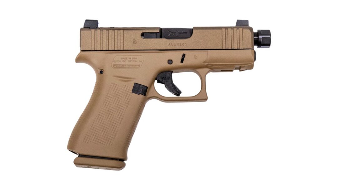 GLOCK 43X HUSH PUPPY 9MM 10RD FDE-810188105196