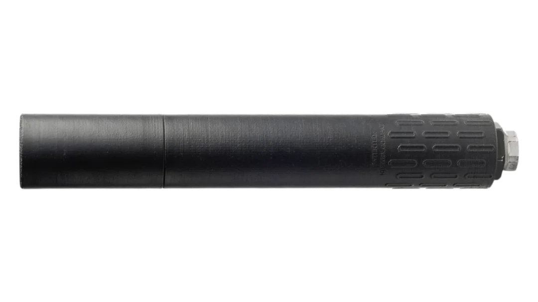 HUXWRX FLOW 45M SUPPRESSOR .45CAL TITANIUM _ BLACK