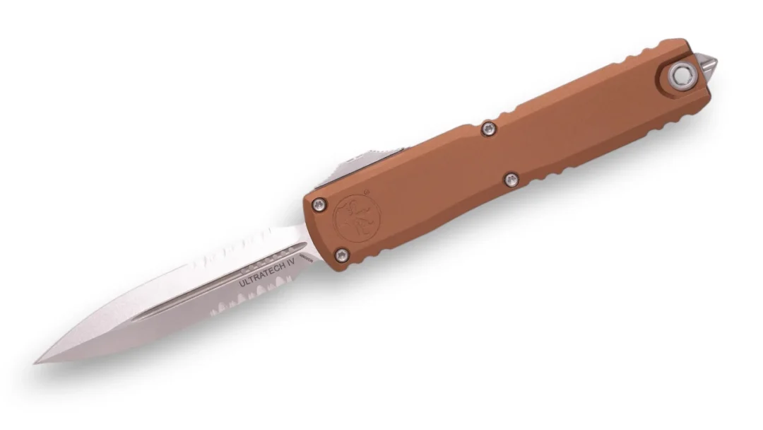 MICROTECH ULTRATECH GEN IV D_E PARTIAL SERRATED _ STONEWASH BROWN - 11224-11_BN