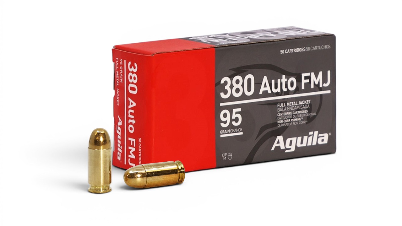 AGUILA 380 ACP AMMO | 95GR FMJ | 50RD BOX