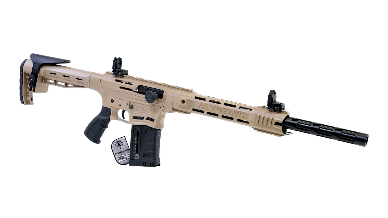 PANZER ARMS AR-12 SEMI-AUTO SHOTGUN 12GA 5RD | DESERT TAN