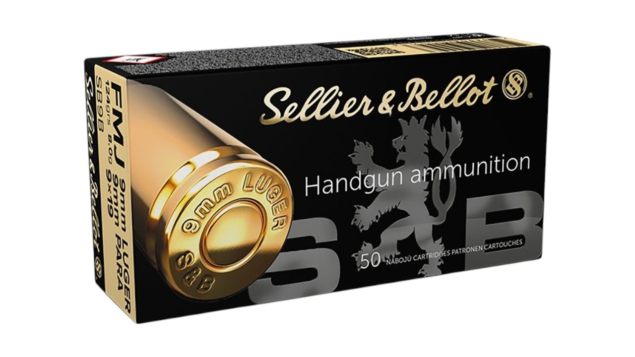 SELLIER & BELLOT SB9B 9MM AMMO | 124GR FMJ | 50RD BOX