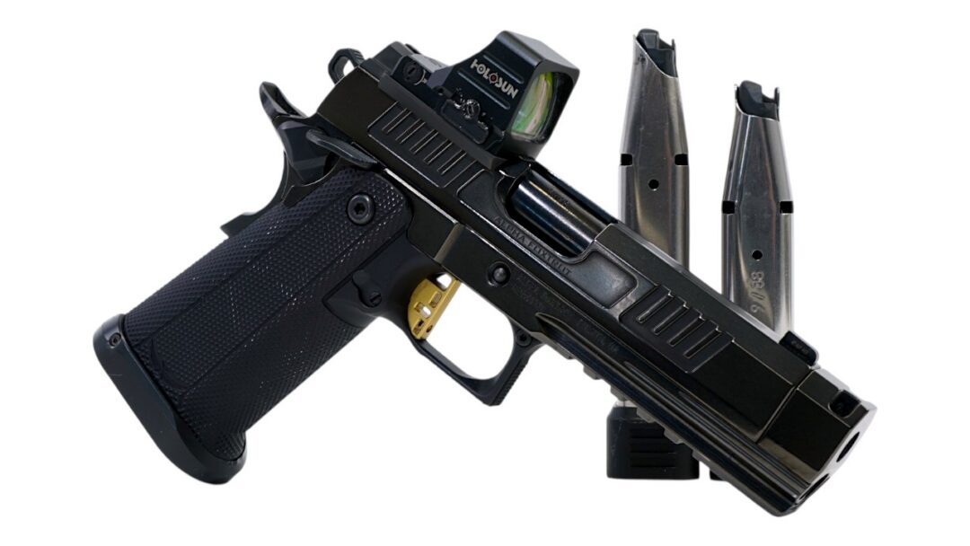 17884-AF1911 ROMULUS 9MM 4.25″ COMPENSATED DLC MOS 20RD