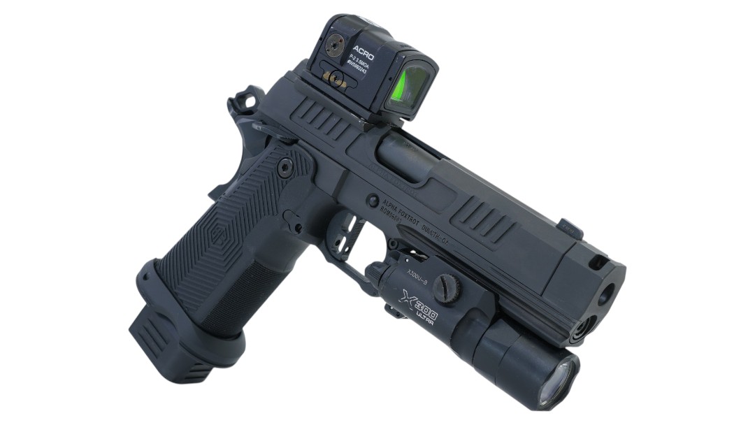ALPHA FOXTROT AF1911 ROMULUS COMP 4.25″ 9MM 20RD | MOS | POLISHED