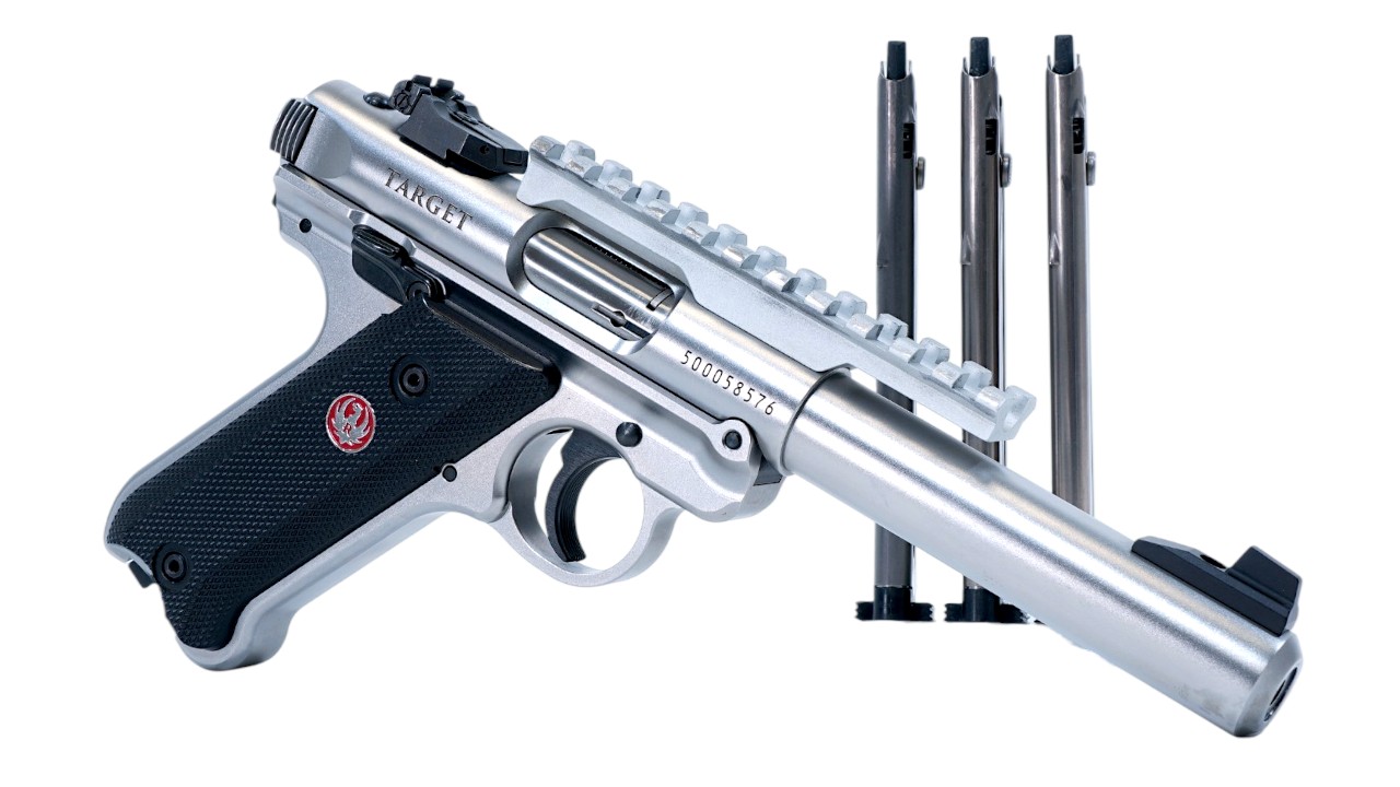 RUGER MKIV TARGET .22LR 10RD | 3 MAGS | STAINLESS