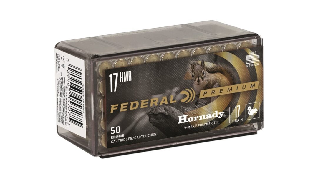 FEDERAL HORNADY V-MAX POLYMER TIP .17 HMR 50RD