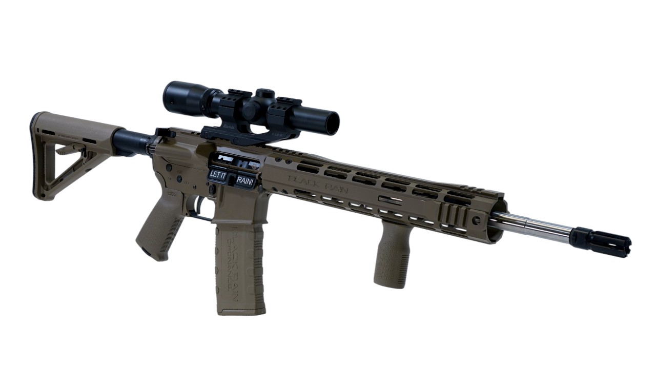 BLACK RAIN SPEC15 5.56NATO 30RD 16" | BURRIS | FDE