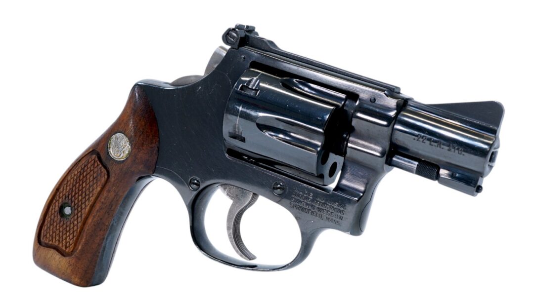 18699-SMITH & WESSON MODEL 34-1 BOBBED HAMMER .22LR