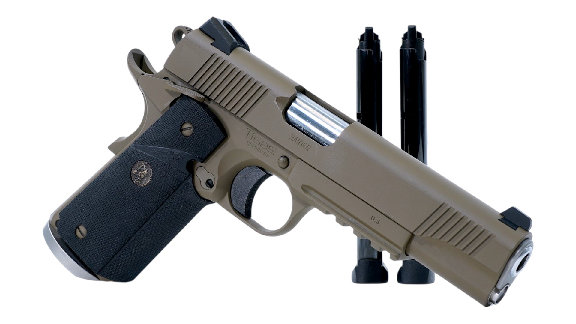 TISAS 1911 RAIDER 9MM 10RD 5" | PACHMAYR GRIPS | FDE