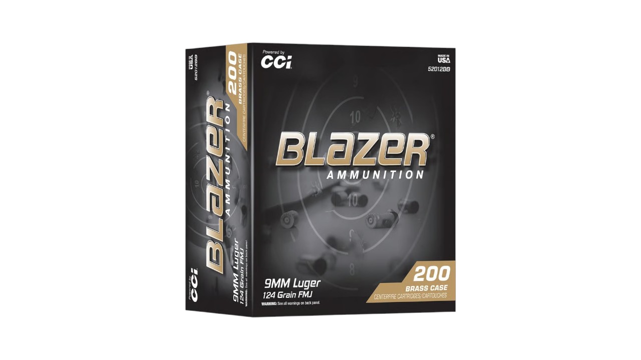 CCI BLAZER 9MM 124GR FMJ 200RD