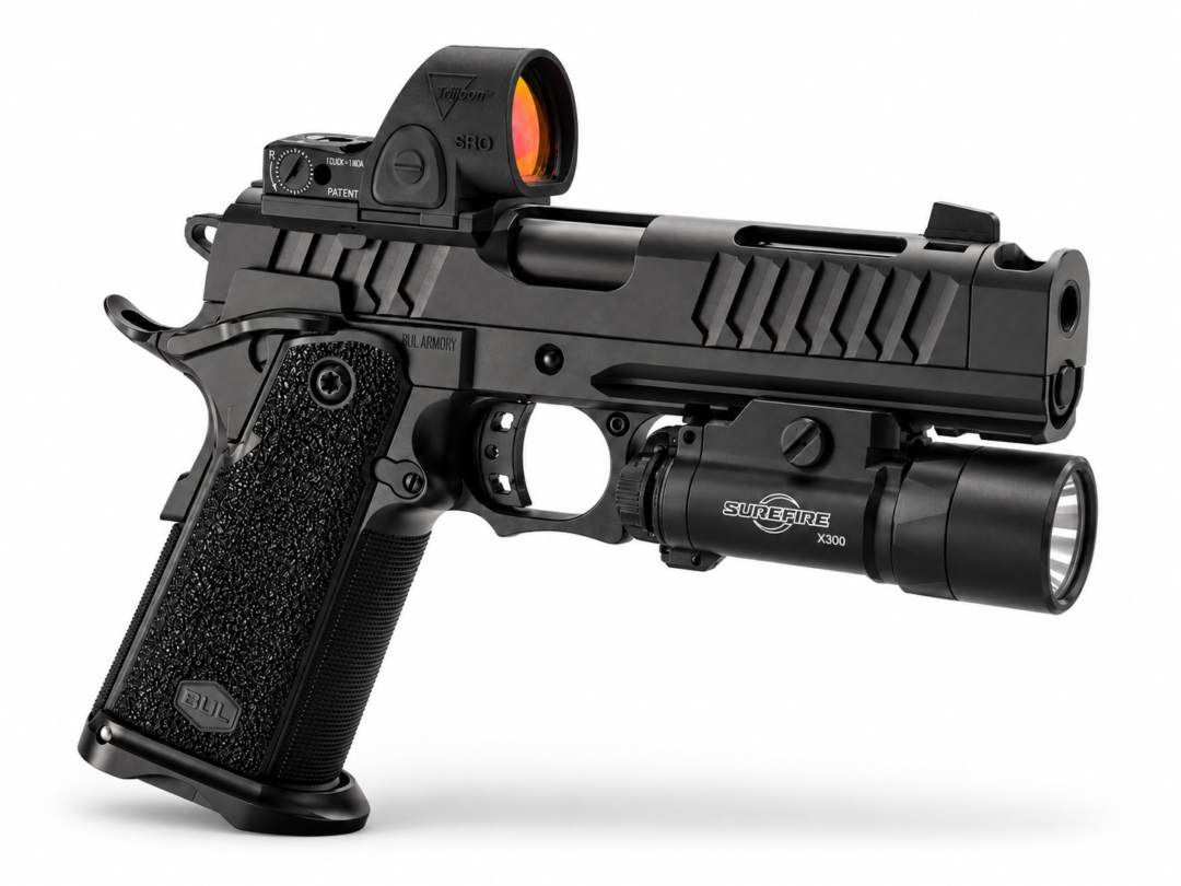BUL ARMORY SAS II TAC COMP (2026) TRIJICON SRO + X300 BUNDLE